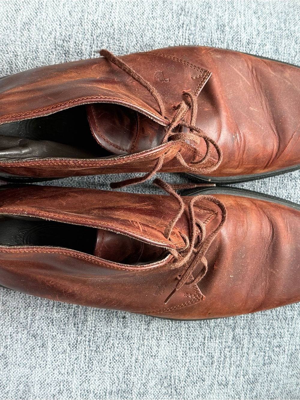 Toss Men's Brown Leather Lace-Up Dress boot